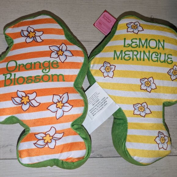 Lot of 2 - Lemon Meringue & Orange Blossom Pillow 7"×10" Strawberry Shortcake - Picture 4 of 5